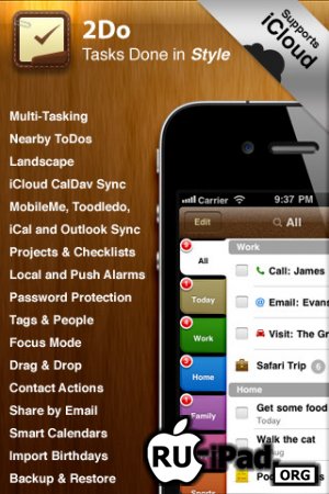 2Do: Tasks Done in Style 2.6.3 [ipa/iPhone/iPod Touch/iPad]