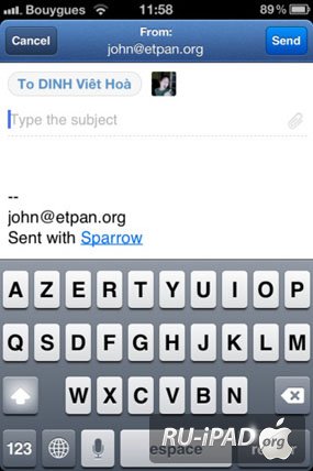 Sparrow [1.3.2] [ipa/iPhone/iPod Touch]