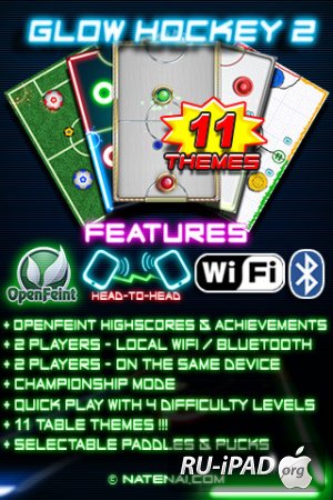 Glow Hockey 2 [2.2.5][ipa/iPhone/iPod Touch]