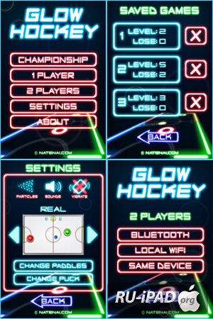 Glow Hockey 2 [2.2.5][ipa/iPhone/iPod Touch]