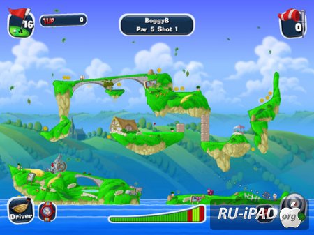 Worms Crazy Golf HD [1.06] [ipa/iPad]