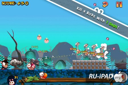 Worm vs Birds [1.2] [ipa/iPhone/iPod Touch/iPad]