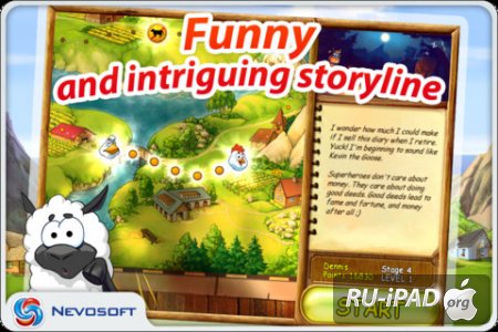 Supercow: funny farm arcade platformer [1.7] [ipa/iPhone/iPod Touch]