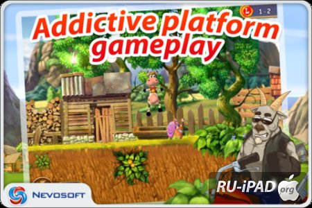 Supercow: funny farm arcade platformer [1.7] [ipa/iPhone/iPod Touch]