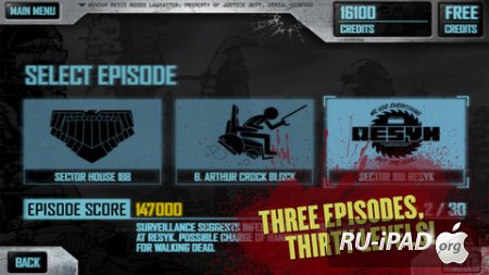 Judge Dredd vs Zombies [1.7]  [IPA/IPHONE/IPOD TOUCH/IPAD]